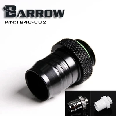 

Barrow Black G1 / 4 'coin type for 1/2 (ID12.7MM) water pipe pagoda-type connector computer water cooler accessories TB4C-C02