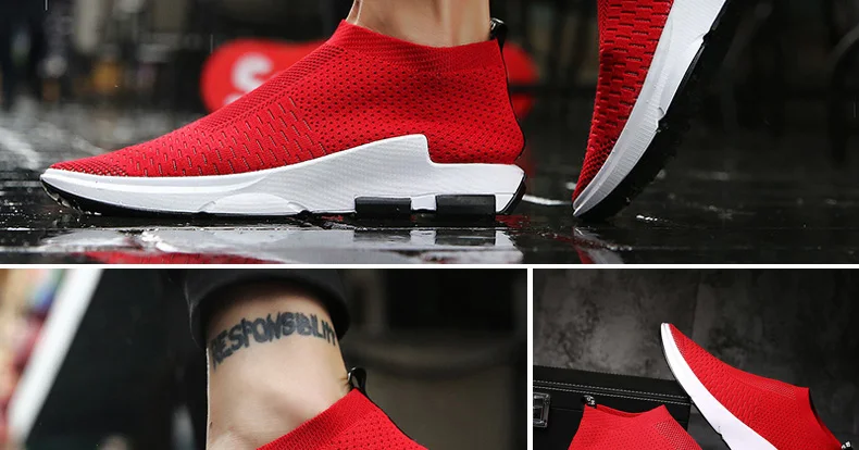 sport shoes men running for sock sneaker women black red breathable summer sneakers gym mens trainers footwear big size 47 48