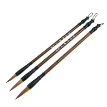 3 шт. = разные размеры) наборы высокого качества кисточка для китайской каллиграфии для шерсти и хитрых волос для школьной школы