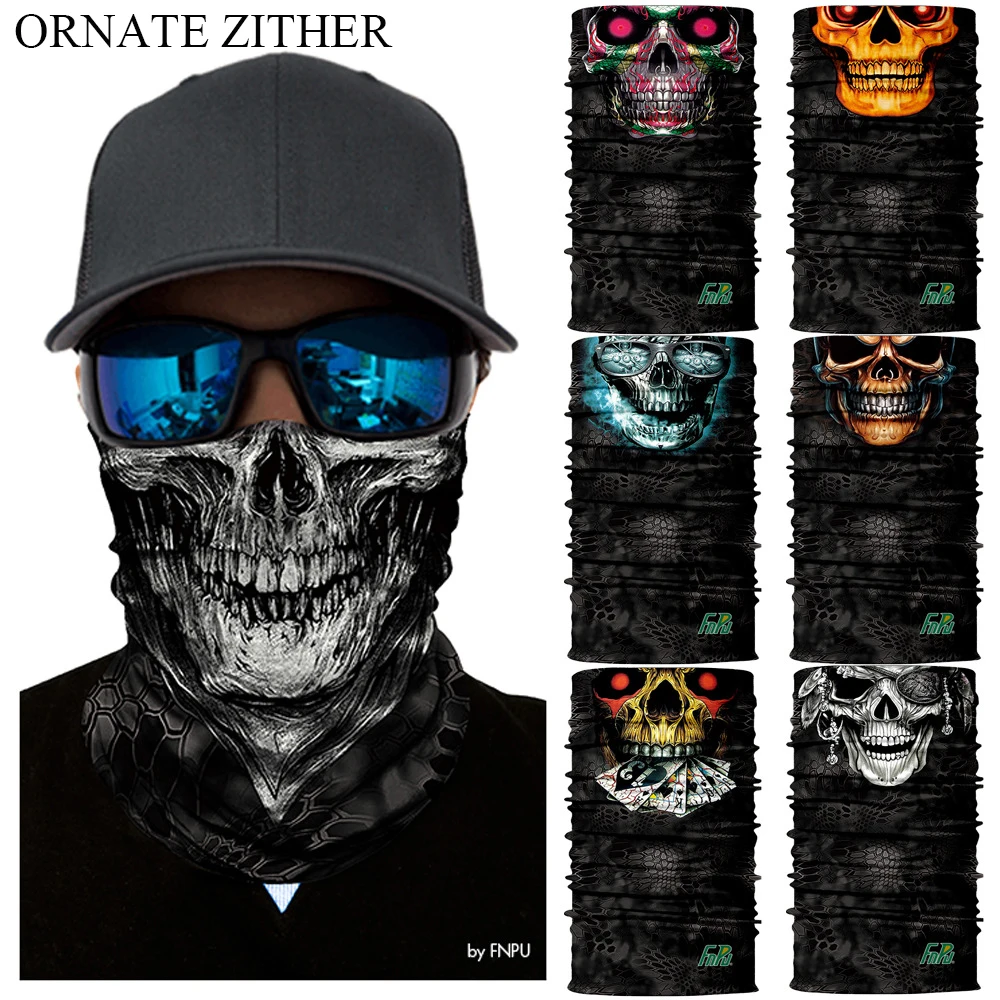 3D KRYPTEK Тактический бесшовный Бандана Камуфляж шеи Gaiter Facemask Череп Велоспорт охота