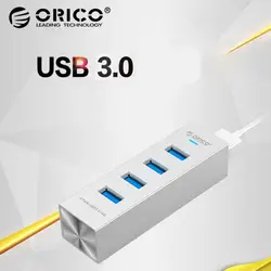 Алюминиевый Usb разветвитель 3,0 Hub 4 Порты и разъёмы Тетрадь usb-концентратор конвертер Usb3.0 концентратор Splitter Dual Core 5 Гбит/с передачи Скорость