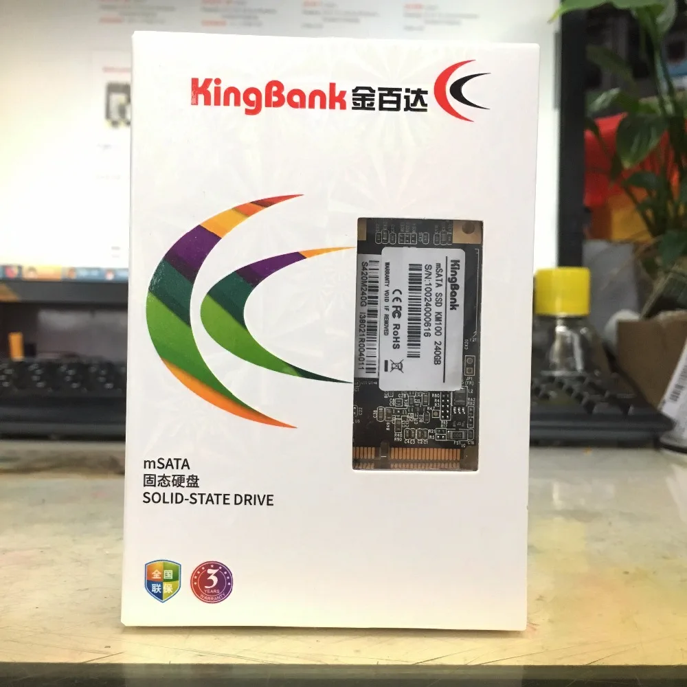 KingBank mSATA SSD 120 GB 240 GB Mini SATA Внутренний твердотельный накопитель 32 GB для ноутбука сервер 120G 240G SSD