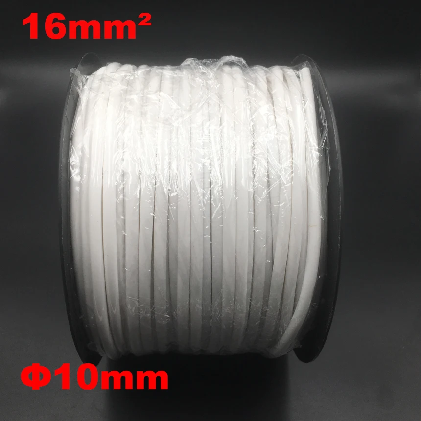 

1roll 16mm2 PVC 10mm ID White Handwriting Ferrule Printing Machine Number Plum Tube Wire Sleeve Blank Cable Marker