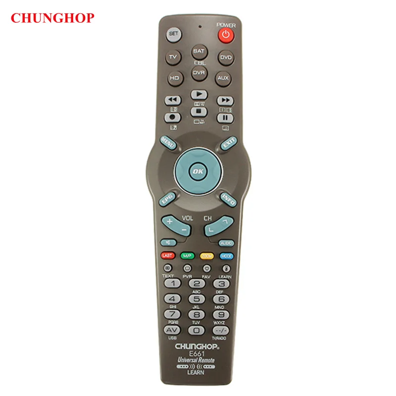 

CHUNGHOP E661 6 In1 Universal Learning Remote Control For TV CBL DVD AUX SAT AUD