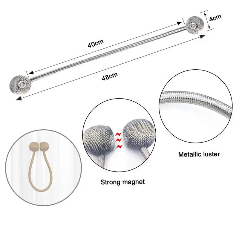 2 шт. Магнитная занавеска Tieback оконные занавески держатели пряжки зажимы для дома гостиная спальня офис Декор занавески крючки Аксессуары