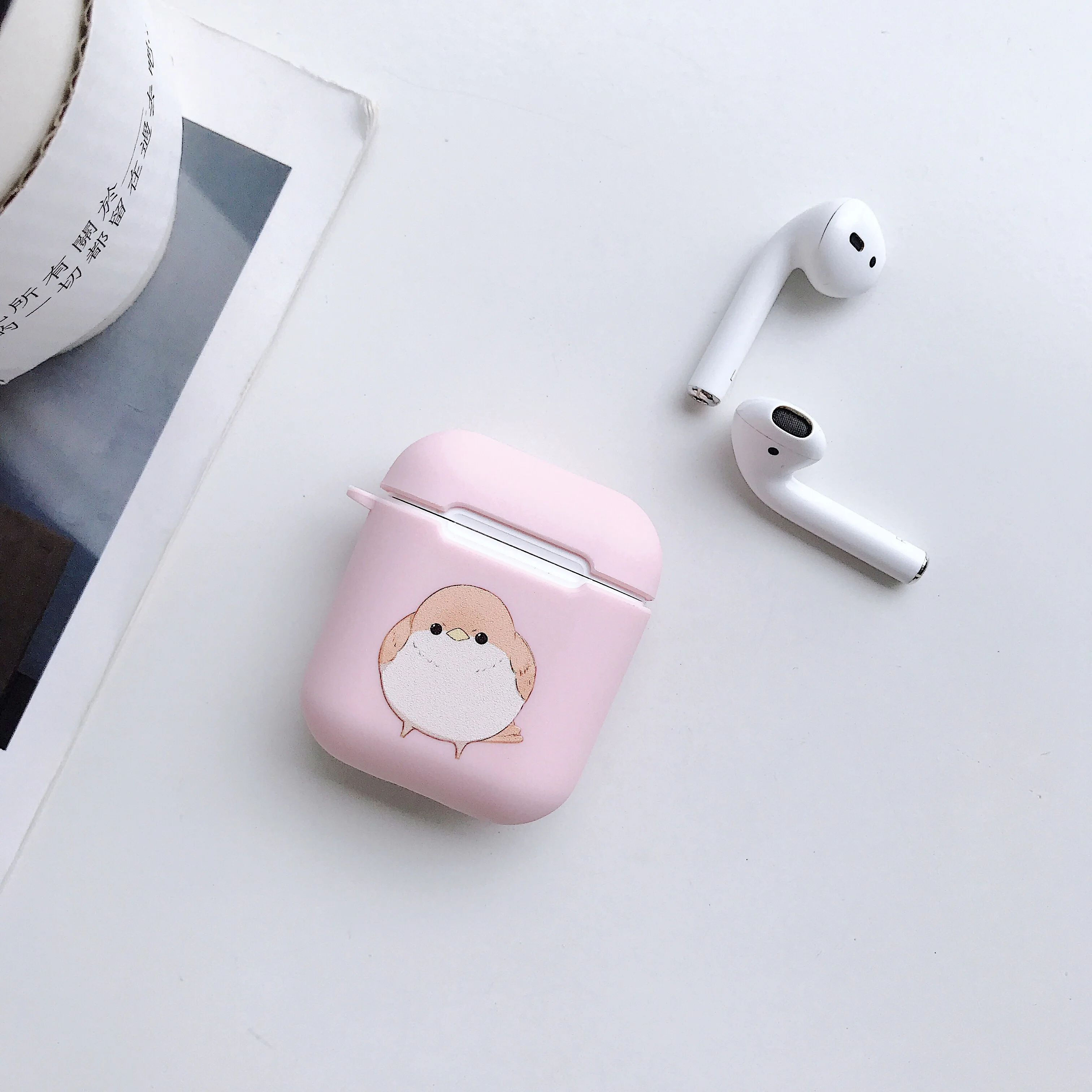 Силиконовые сумки для Air Pods лимонный арбуз Авокадо Фрукты кошка лапа собака корги мультфильм чехол для Airpods беспроводной Bluretooth наушники