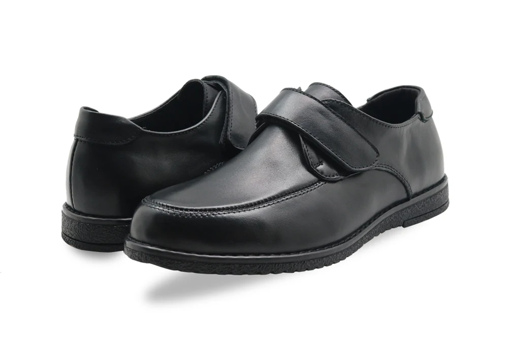 Apakowa/Классическая повседневная кожаная обувь для мальчиков обувь для школьной униформы для маленьких детей формальные модельные туфли для мальчиков черные лоферы