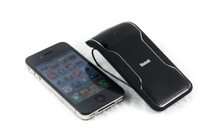 2017 Handsfree Car Kit Speakerphone Wireless Black Bluetooth Sun Visor Clip 10m Distance For iPhone with Charger | Автомобили и