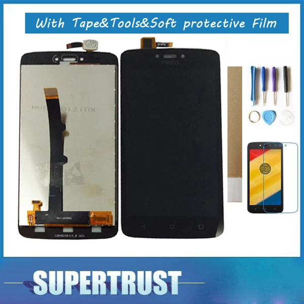 Best Offers 1PC/Lot 5.0"For Motorola Moto C XT1750 XT1755 LCD Display Touch Screen Glass Sensor Assembly Black Color with Best Offers 1PC/Lot 5.0"For Motorola Moto C XT1750 XT1755 LCD Display Touch Screen Glass Sensor Assembly Black Color with