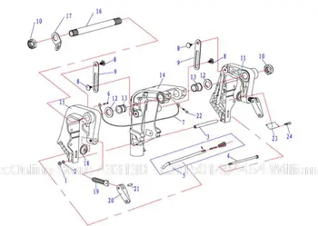 

Free shipping clamp brancket componet for hidea HDF9.9, 4 stroke, 9.9HP