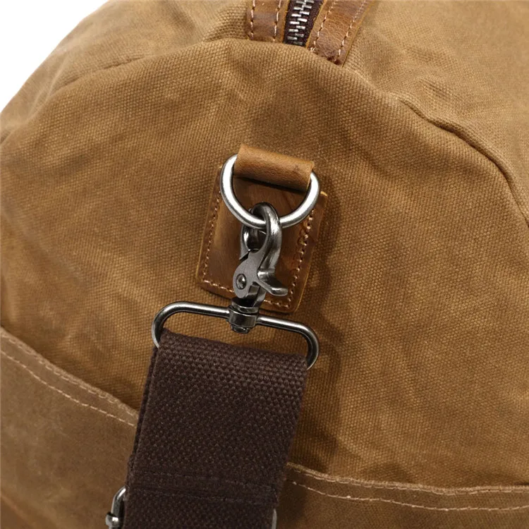 PRODUCT DETAIL HARDWARE of Woosir Travel Duffel Bag Waterproof Canvas Overnight