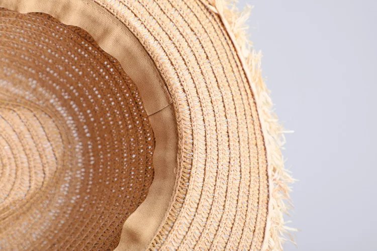 Летняя женская Солнцезащитная шляпа Повседневный отдых Соломенная шляпа Панама женский Широкий Бант края пляж джазовые Шляпы Складные Chapeau