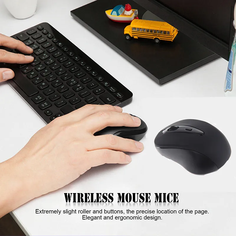 KuWFi беспроводная мышь 2,4G беспроводная мышь 1600 точек/дюйм ноутбук ПК Компьютерные мыши для Windows Mac OS Linux с USB нано-приемником