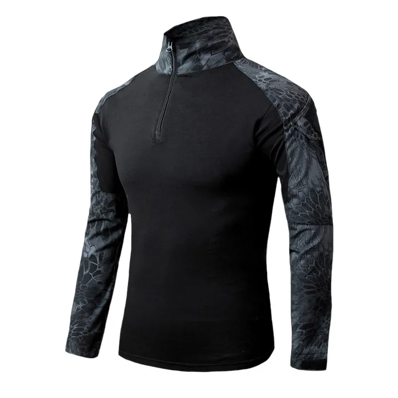  Military Multicam Army Combat Shirt Uniform Tactical Shirt with Elbow Pads Camouflage Hunting Cloth