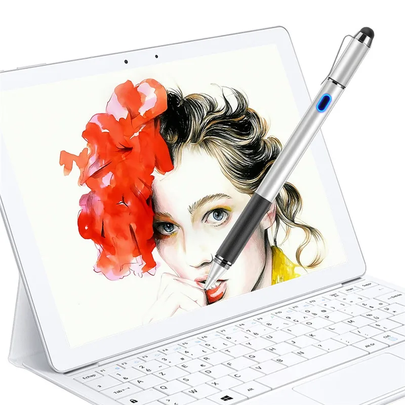 Dewang Active Stylus Pen 2 in 1 Digital Pencil with Passive Rubber Tip Capacitive Pencil for Apple Android Touch Screen Devices цена Dewang Active Stylus Pen 2 in 1 Digital Pencil with Passive Rubber Tip Capacitive Pencil for Apple Android Touch Screen Devices цены онлайн