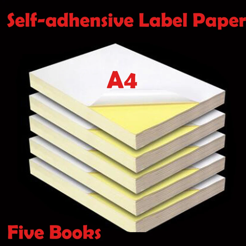 Buy Five Books A4 Self adhesive Printing Paper Glossy