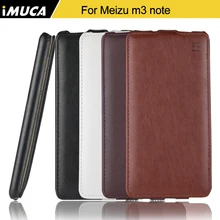 IMUCA Brand For Meizu m3 note Case 5.5 inch Flip PU Genuine Leather Cover For Meizu M3 NOTE Meilan Note 3 with Retail Package