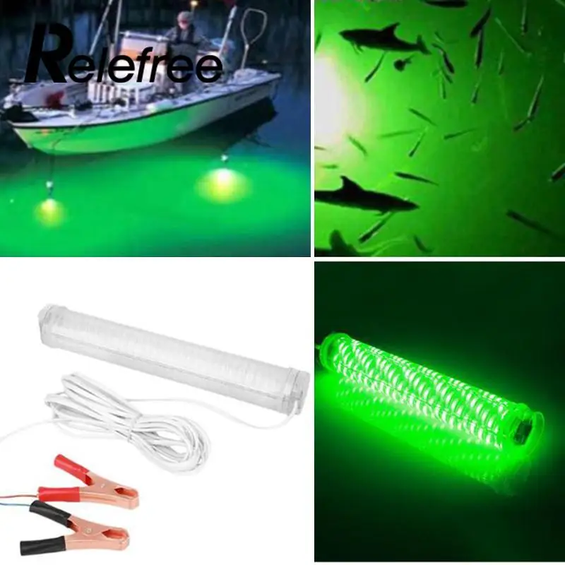 

Relefree LED Green Fishing Lamp Indicator Flash Bait Lights Squid Hook 5M Wire Cable