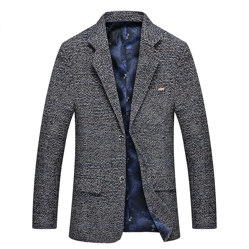 Mwxsd men casual woolen Suit Blazer jacket Men's Slim fit Suits Casual male blazer Suit Jacket blazer masculino homme