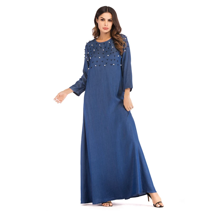 Navy Blue Abaya | Turkish Maxi Dress | Night Dress | Turkish Maxi Dress | navy blue abaya | Abaya Collection