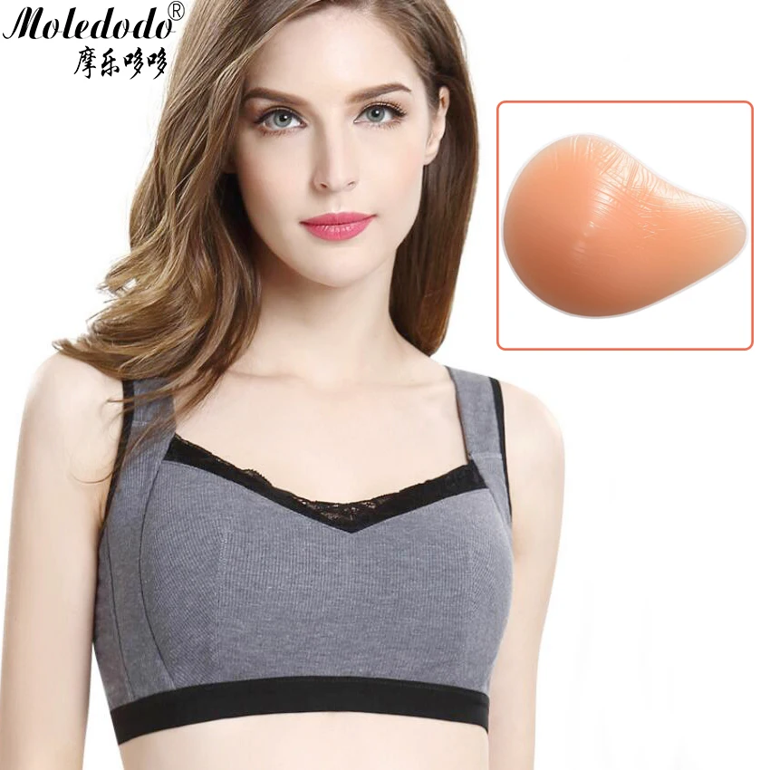 

Silicone Breast and the Mastectomy Bra 3XL for Breast Cancer Women Designed with Pockets Fill Fake Boobs Breast Prosthesis D40