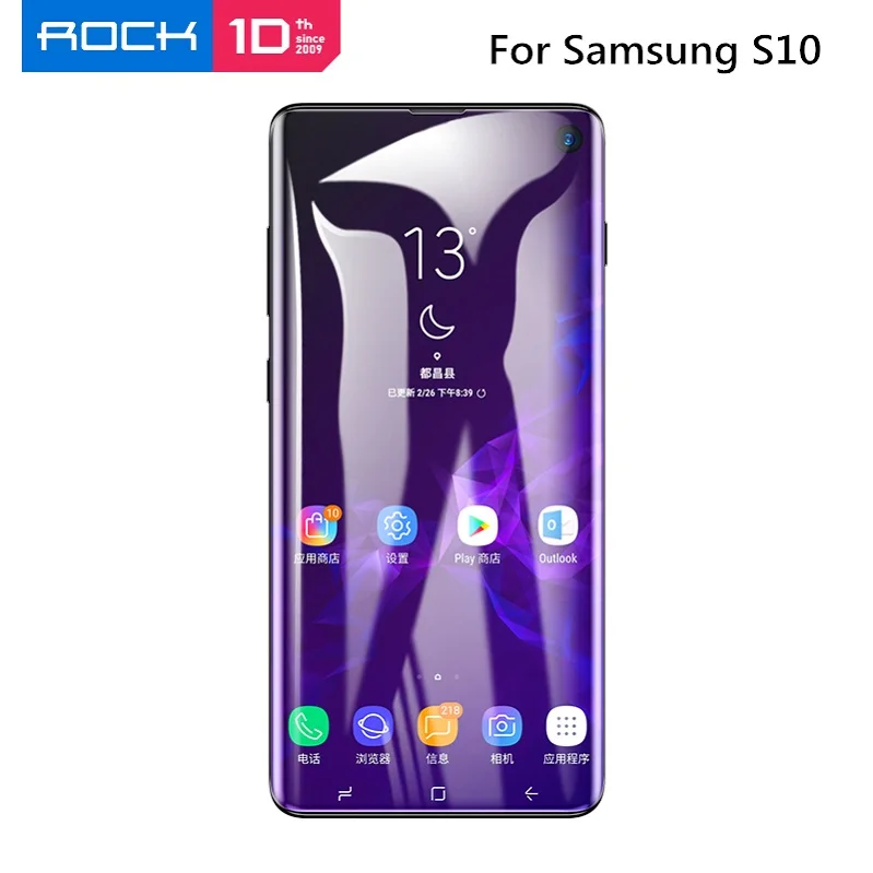 ROCK полное покрытие мягкая Гидрогелевая пленка для samsung Galaxy S10 Plus Note 9 8 Защитная пленка для экрана для samsung Note 10 Pro не стекло - Цвет: For Samsung S10