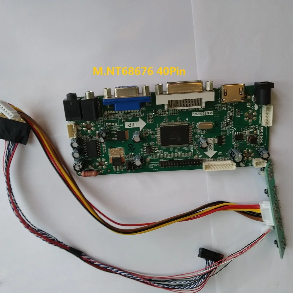 

Kit for LP116WH1-TLA1 LCD VGA Monitor Panel LG display LED DIY M.NT68676 40pin DVI HDMI 1366X768 11.6" Controller board