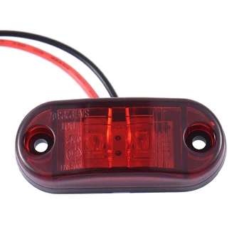 

2pcs 10-30V LED Side Marker Lights For Trucks Side Clearance Marker Light Clearance Lamp For Trailer Red Yellow White