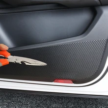 Кожаный защитный коврик для внутренней двери автомобиля, коробка для перчаток, антиударная площадка, наклейка для Porsche Cayenne Panamera