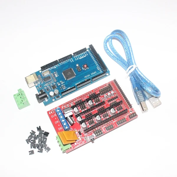  CNC 3D Printer Kit for Arduino Mega 2560 R3 Development Board + RAMPS 1.4 Controller Control Panel AtMega2560 ATmega Mega2560 