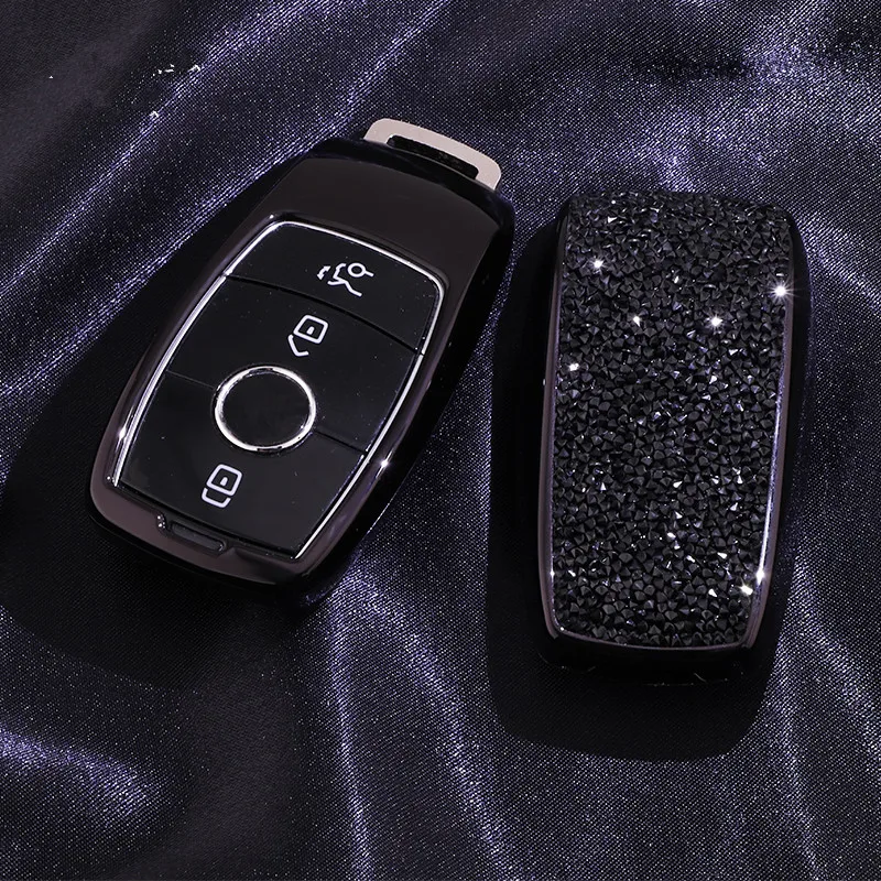 Роскошный Звездный блестящий чехол с кристаллами и бриллиантами для ключей для Benz E-class E200L E320L E300L s-класс Maybach