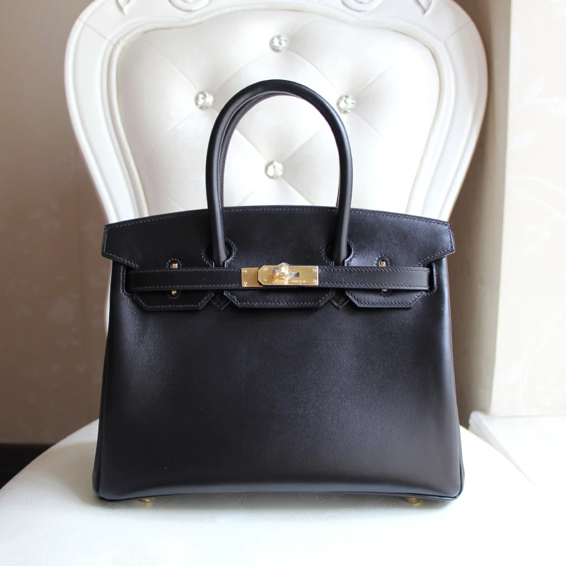 Noble moeko sew-on 30 box calf noir black platinum | Багаж и сумки