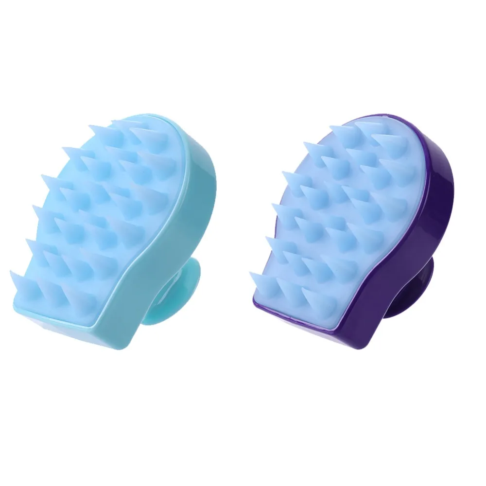 Silicone Shampoo Scalp Brush Massager Shower Body Washing Hair Massage Comb Spa Shower Brush Massage Relax for Family (2)