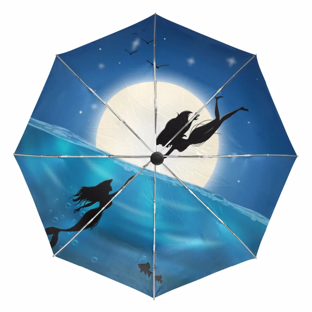 New Arrive Anti UV Strong High Quality Fully Automatic Umbrella Mermaid