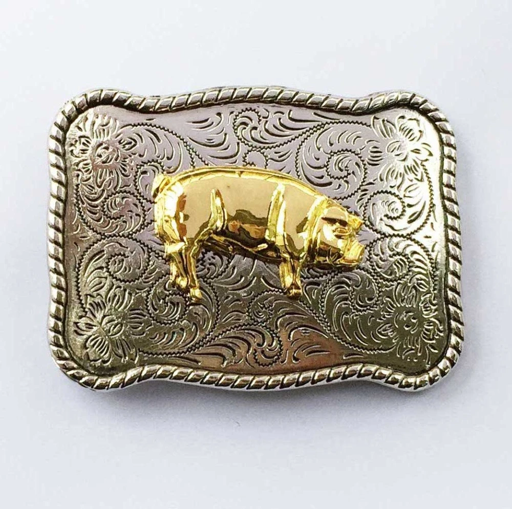pig belt buckle