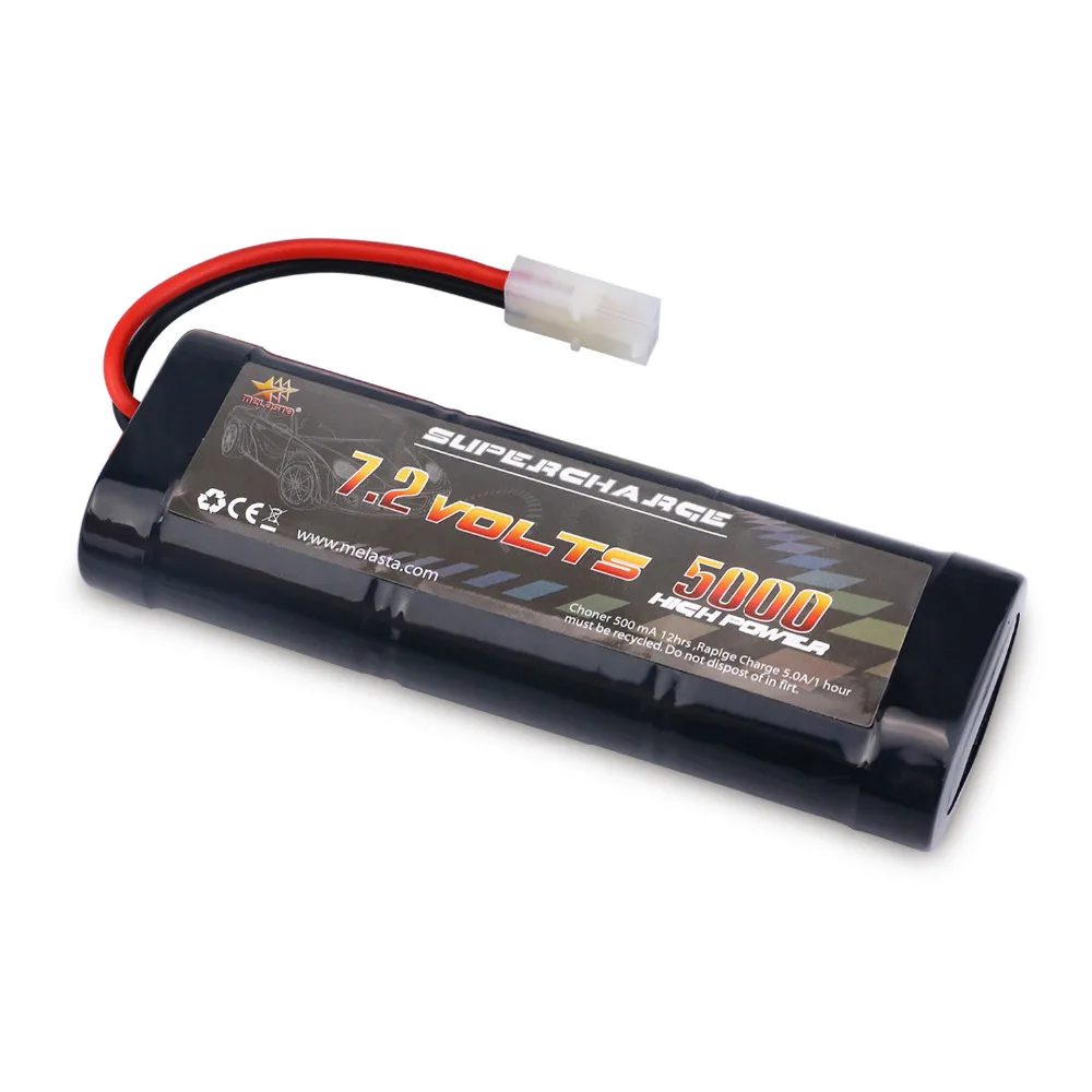 Buy 5000mAh 7.2v NiMh RC Toy Battery Flat Racing car