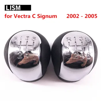 

Chromed 5 6 Speed MT Gear Shift Knob for OPEL VECTRA C SIGNUM 2002-2005 Shifter Headball Pen Arm Gearshift Lever Stick Head Ball