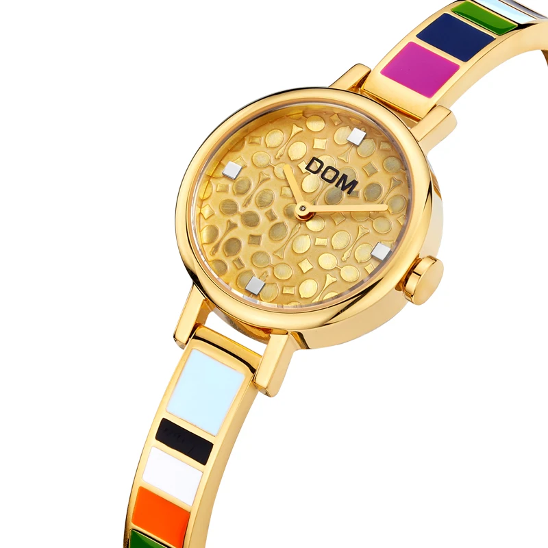 Для женщин Роскошные brandquartz женские часы кварцевые наручные часы Мода Повседневная Золото Нержавеющая сталь Стиль Водонепроницаемый Relogio