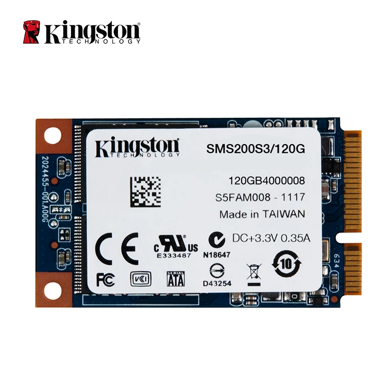 Твердотельный накопитель Kingston SSDNow mS200 mSATA SSD 120 ГБ Внутренний твердотельный