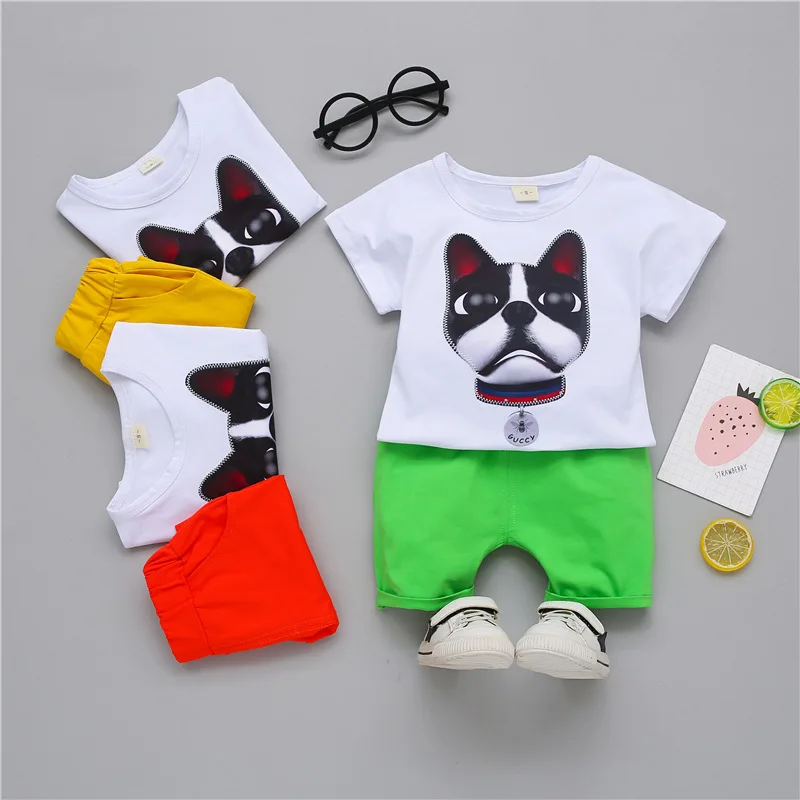 

2PCS Toddler Infant Newborn Twins Baby Boy Girls Casual T shirt Strip Pants Outfits Pajamas Suit