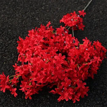 

10pcs Cherry Blossom Stem Fake Pleiopetalous Sakura Flower Branch 90cm Artificial long Cherry Tree Branch Decorative Flowers