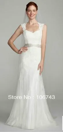 Us 149 0 2016 Real Gown Wedding Dresses Free Shipping David S Bridal Dress Cap Sleeve Trumpet With Keyhole Back Lace Sleeves In Us 149 0 2016 Real Gown Wedding Dresses Free Shipping David S Bridal Dress Cap Sleeve Trumpet With Keyhole Back Lace Sleeves In