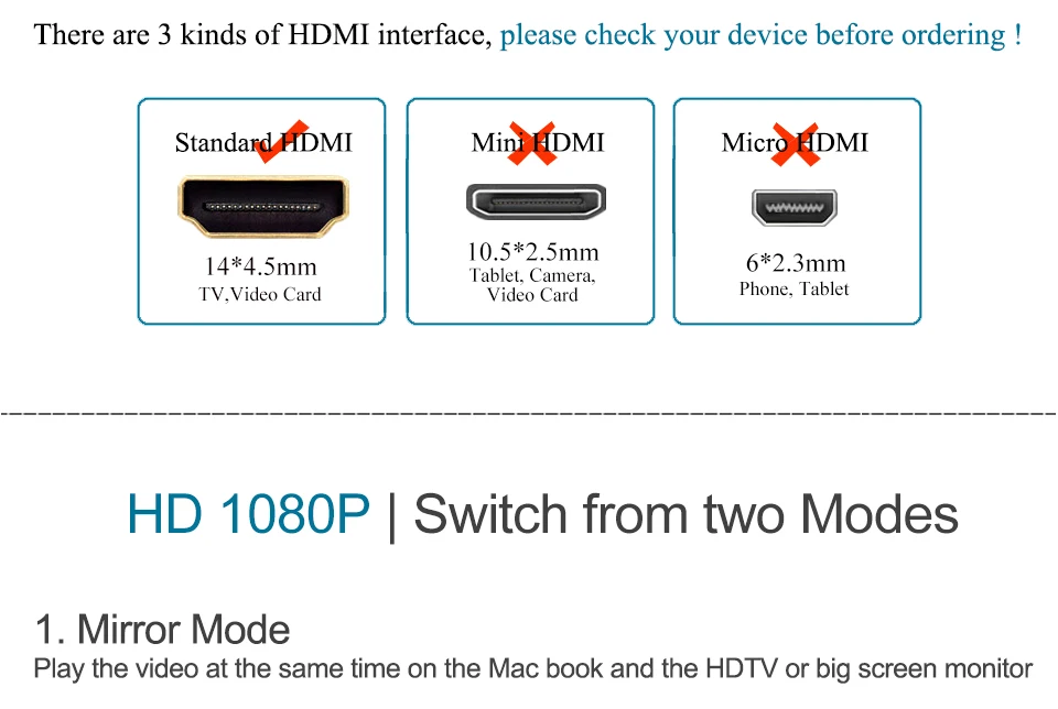 Male to Female 1.4 Version HDMI to VGA Converter HD Adapter Cable  (5)