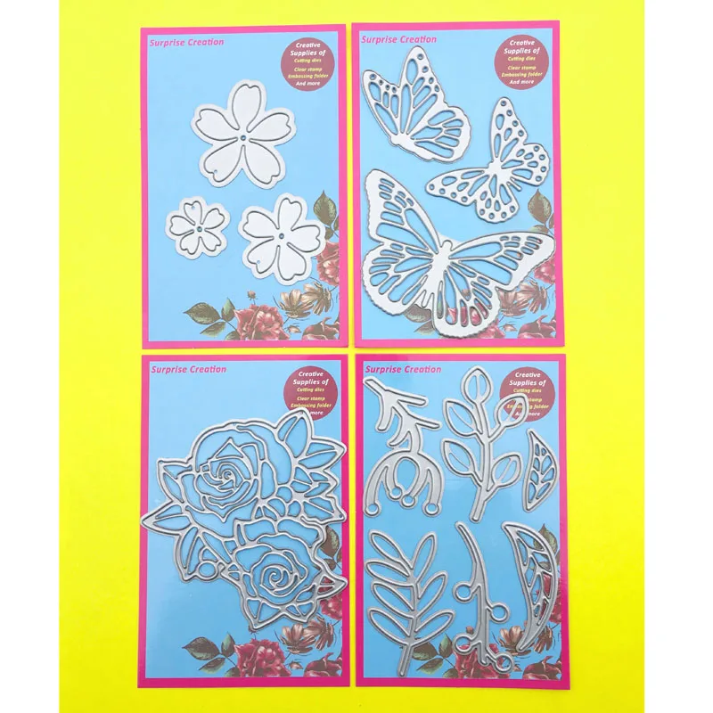 

4-Set Cutting dies Assorted dies Cardmaking & Scrapbooking DIY Paper Craft stencil