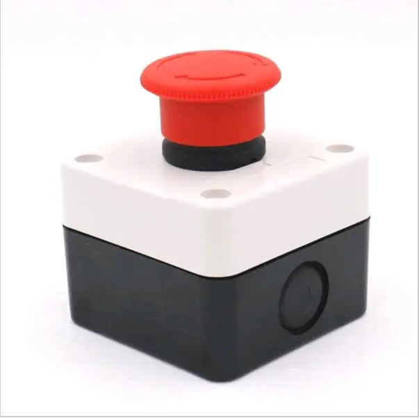 

XB2-BS542 Emergency Stop Push Button Switch Station Red Sign Mushroom Normally Closed NC