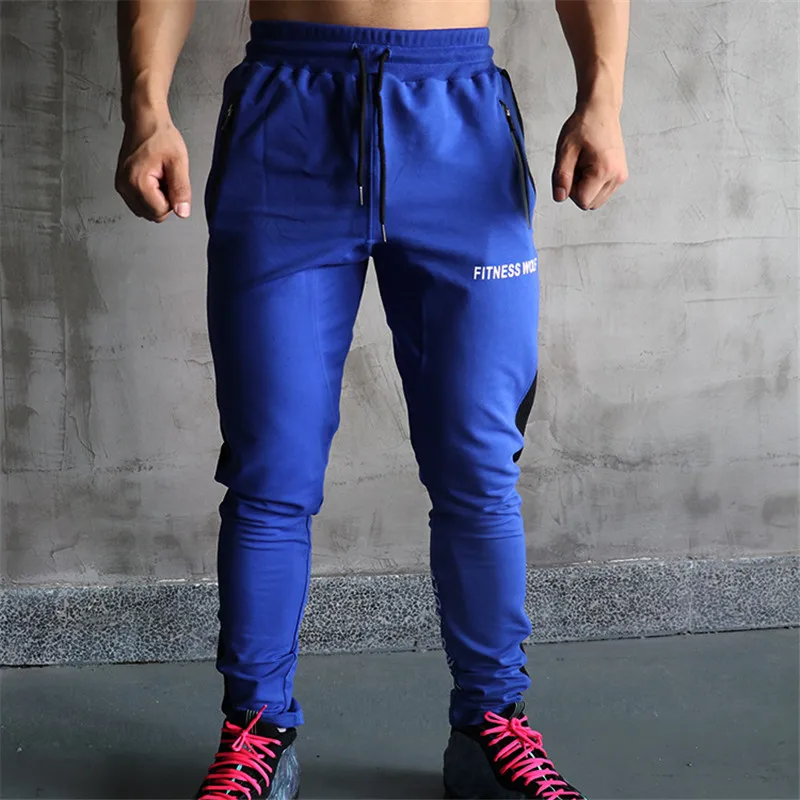 

2019 Men's High quality Brand Men pants Fitness Casual Elastic Pants bodybuilding clothing casual Men sweatpants joggers pants