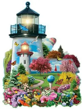 

New full square / round drill lighthouse landscape 5d diy diamond painting 3d rhinestone mosaic needlework artwork embroidery