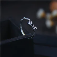 C& R, 925 пробы, серебряные кольца для женщин, бамбуковый лист, кольцо для женщин, тайские серебряные кольца, праздничные ювелирные украшения, размер 5-8