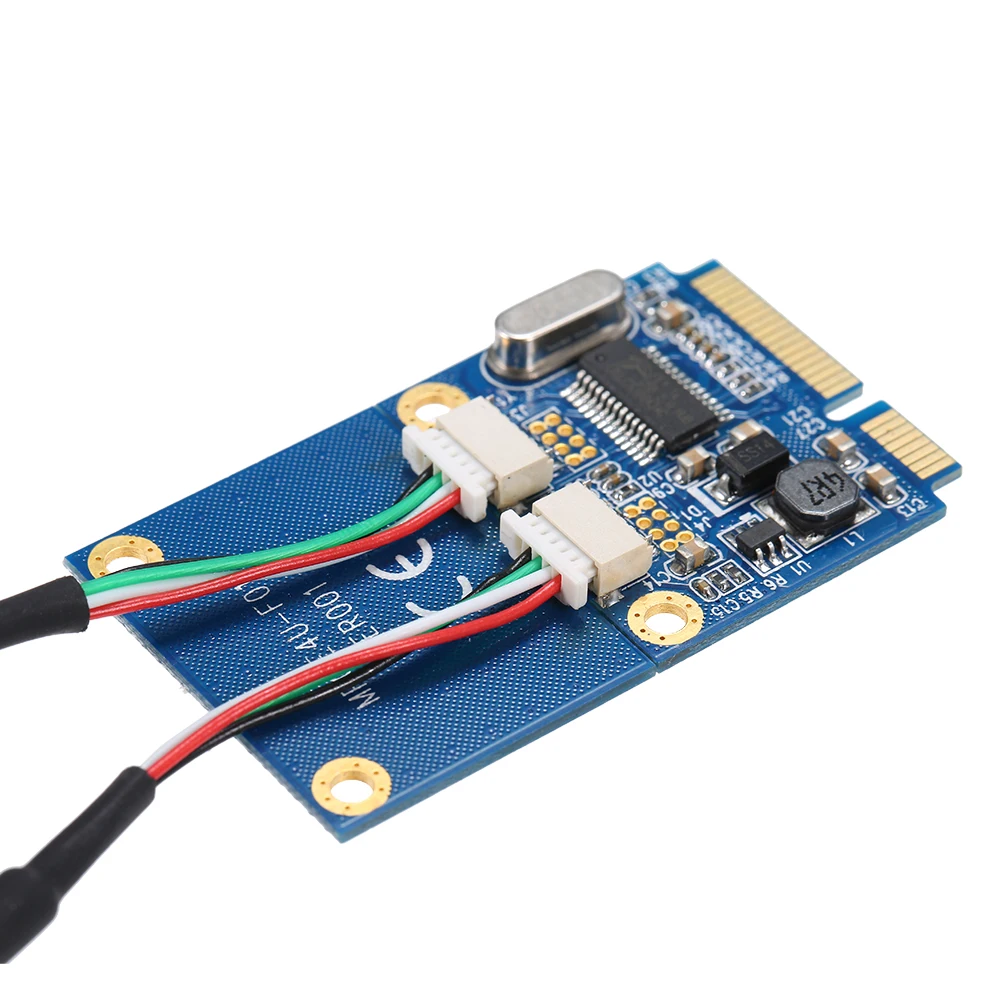 

Mini PCI-E to Dual USB Adapter MINI PCIe to 2 Ports USB2.0 Converter Card Expansion Card