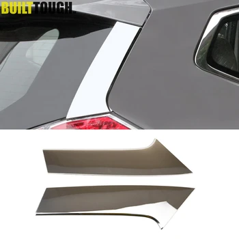 

For Nissan Rogue X-Trail T32 2014 2015 2016 2017 2018 2019 Chrome Rear Window Spoiler Side Pillar Post Posts Cover Trim Molding